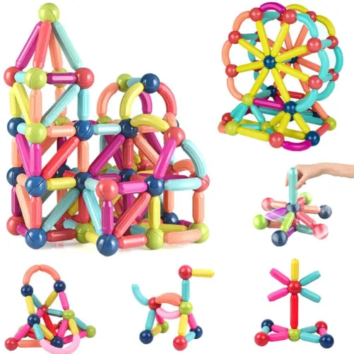 44 piece durable ABS Magnetic Building Toy for Kids